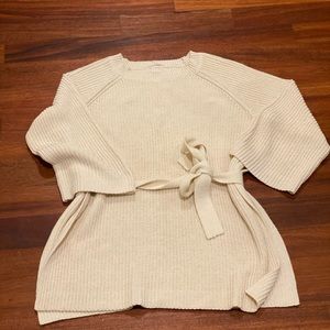 Aritzia Wilfred split side tie sweater